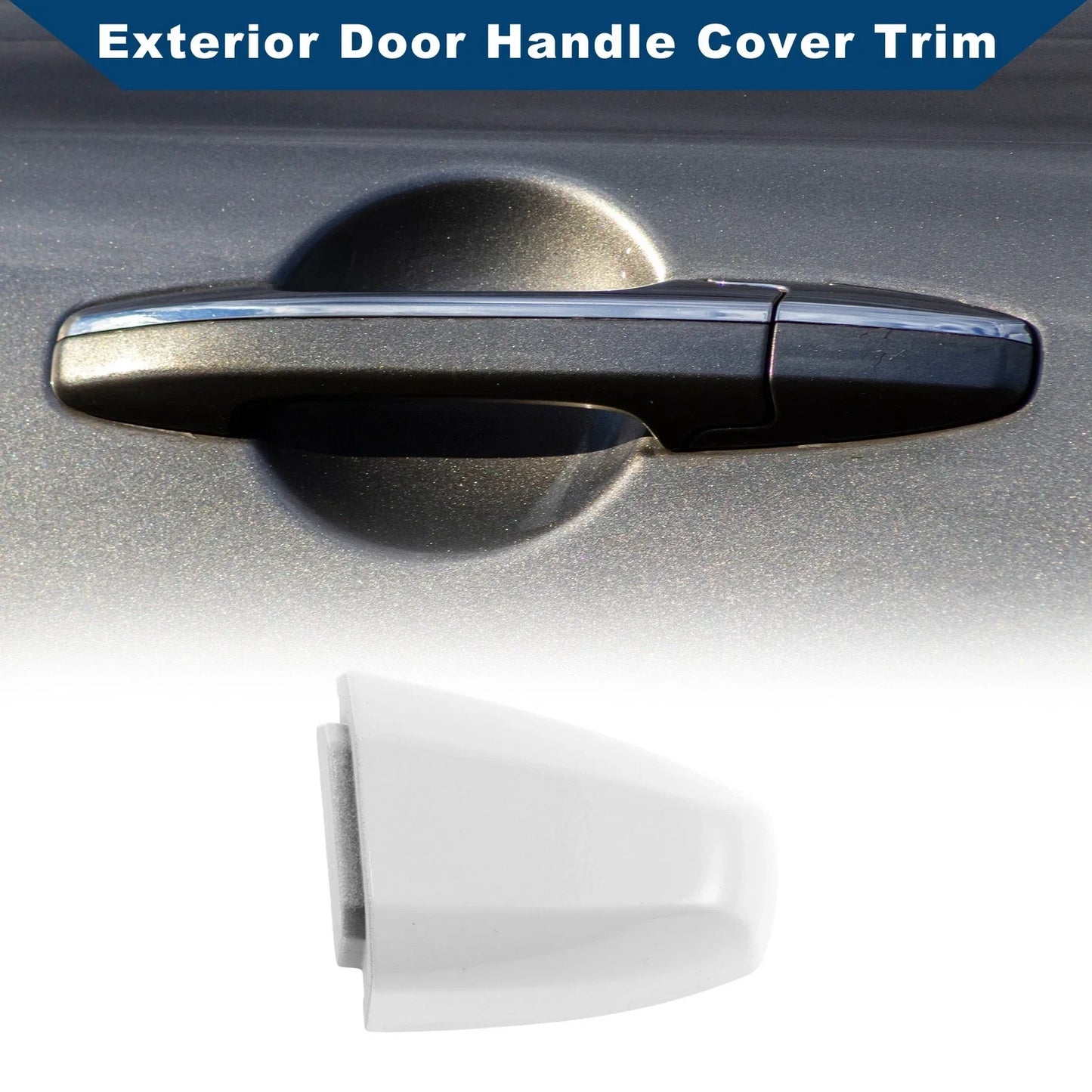 Exterior Door Handle Cover Trim for BMW X1 X5 X6 (2014-2019) White ABS