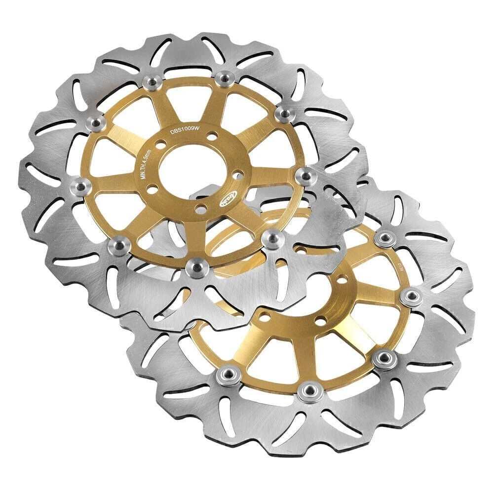 Front Brake Disc Rotors for Kawasaki ZRX S/R 1200 (2002–2006) Gold