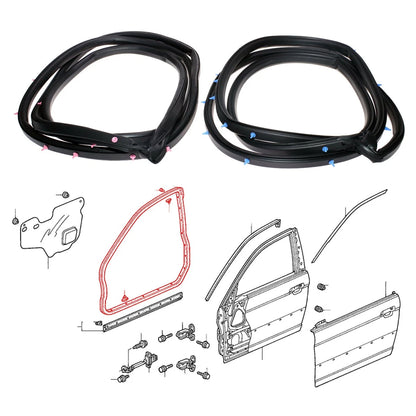 Front Door Weatherstrip for Honda Civic Ferio Sedan (2001–2004)