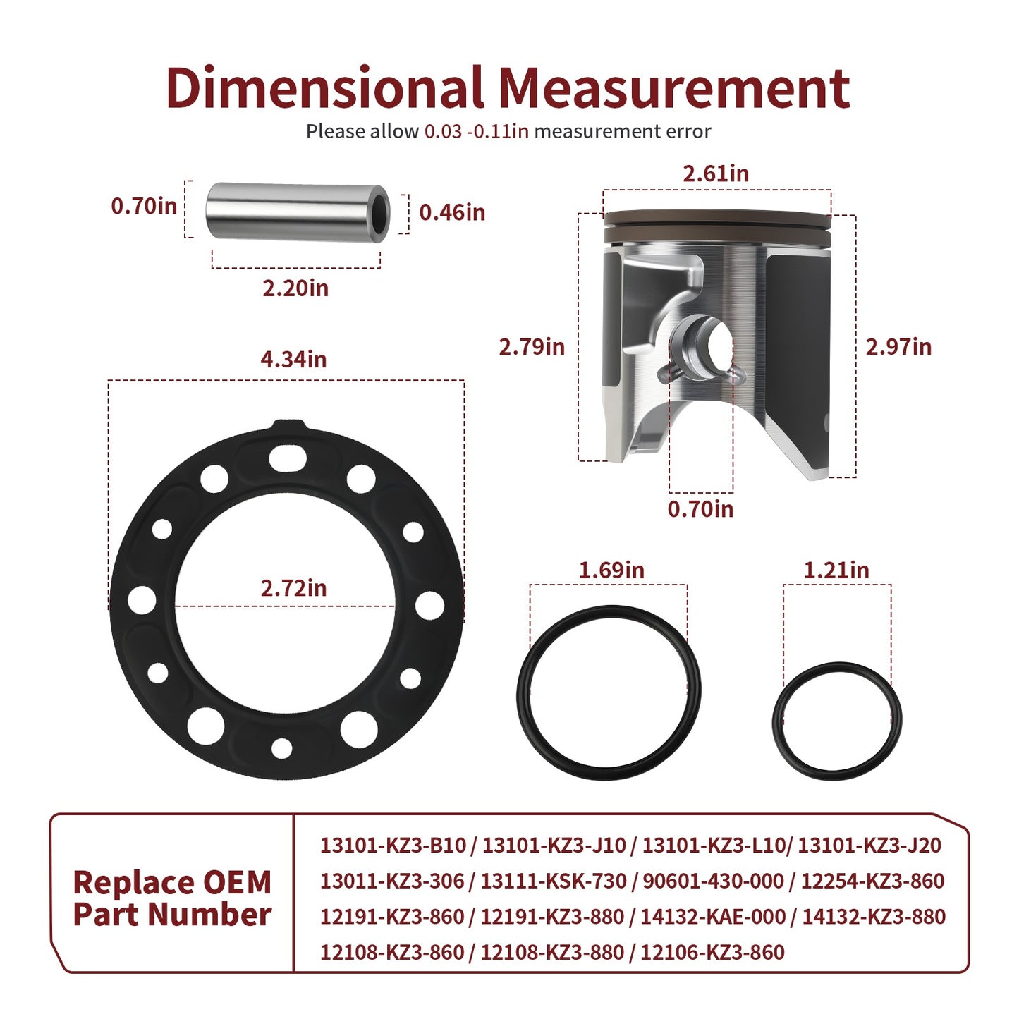 Top End Rebuild Kit for Honda CR250R (1997–2001)