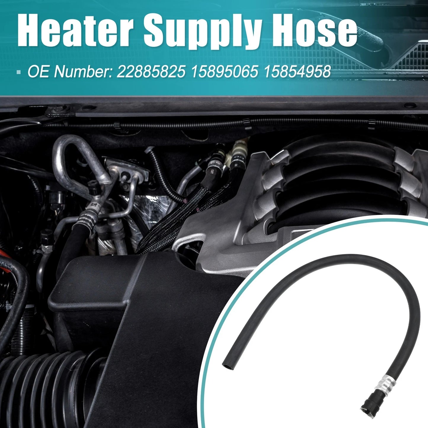Inlet Heater Hose for Chevrolet Tahoe, Suburban, GMC Yukon (2000–2006)