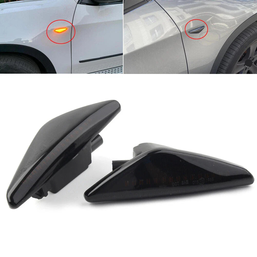 ABS Dynamic LED Side Marker Turn Signal Lights for BMW F25 E70 E71 E72 E70 (2010-2017)