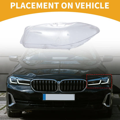 1 x Car Front Left Headlight Lens Cover for BMW 528i (2011-2011)