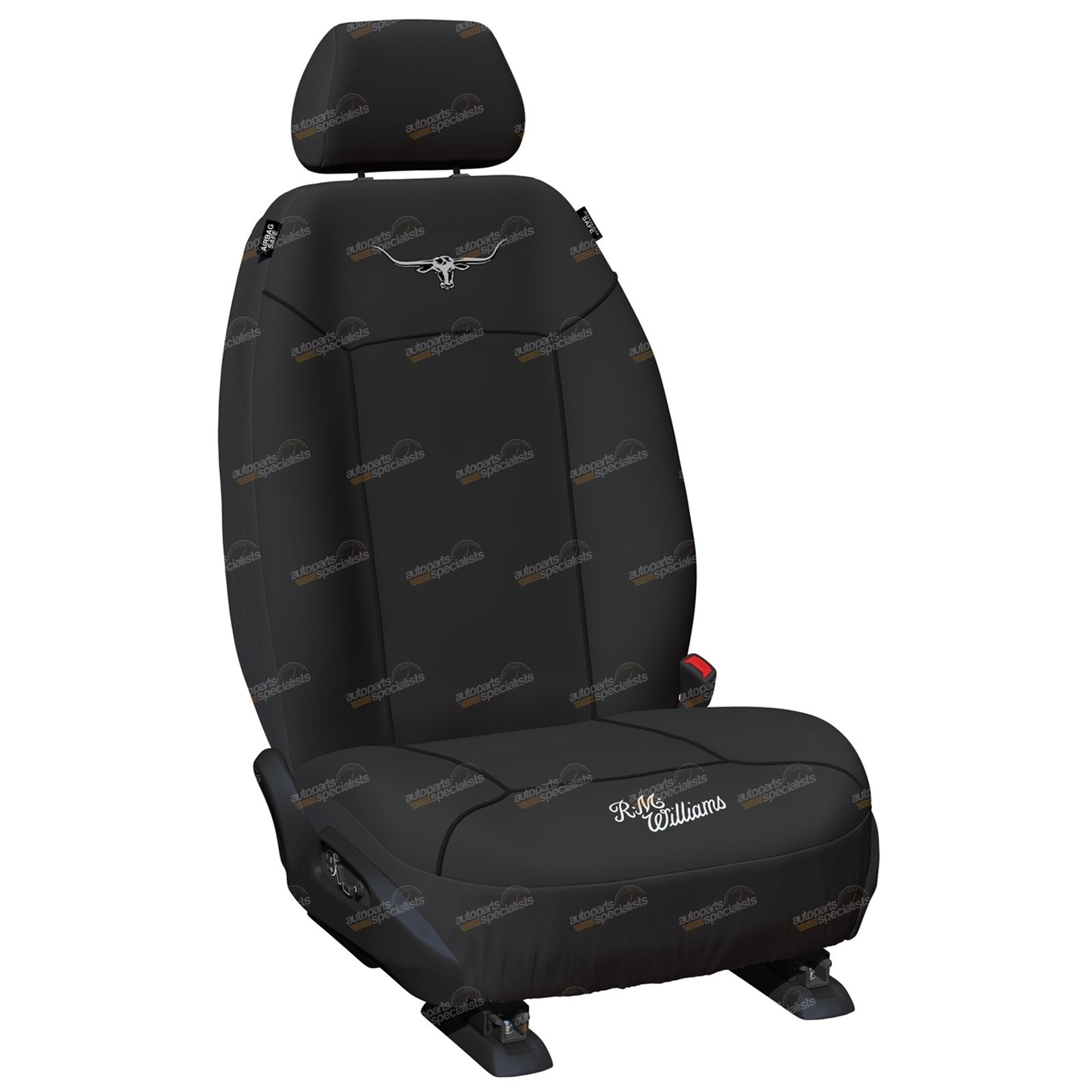 Set of 2 Black Canvas Front Car Seat Covers for Universal Fit