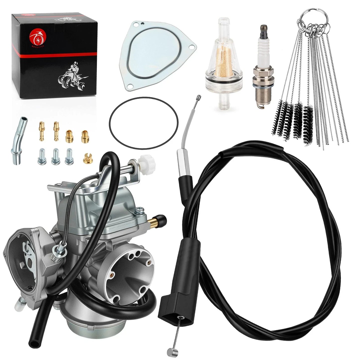 Carburetor & Throttle Cable 2x4 for Suzuki Ozark 250 (2002–2007)