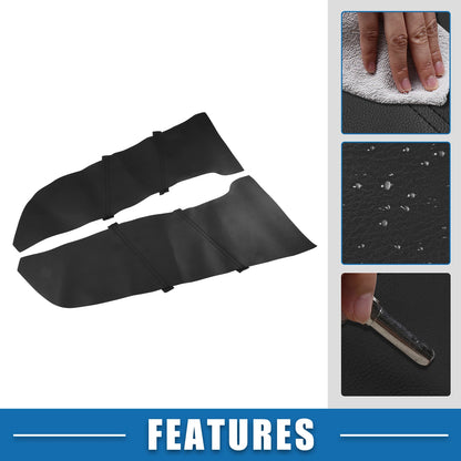 Set of 2 Front Door Panel Armrest Covers for Honda Accord (2008–2012) Black