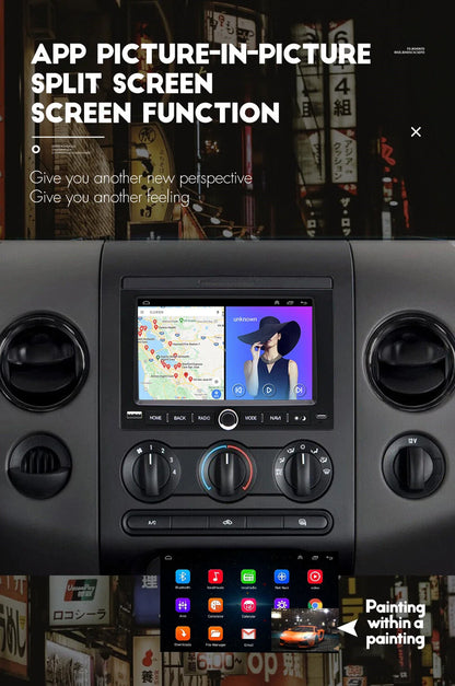 7" Stereo Radio GPS Navigation Head Unit for Ford Focus Fusion Mustang Explorer