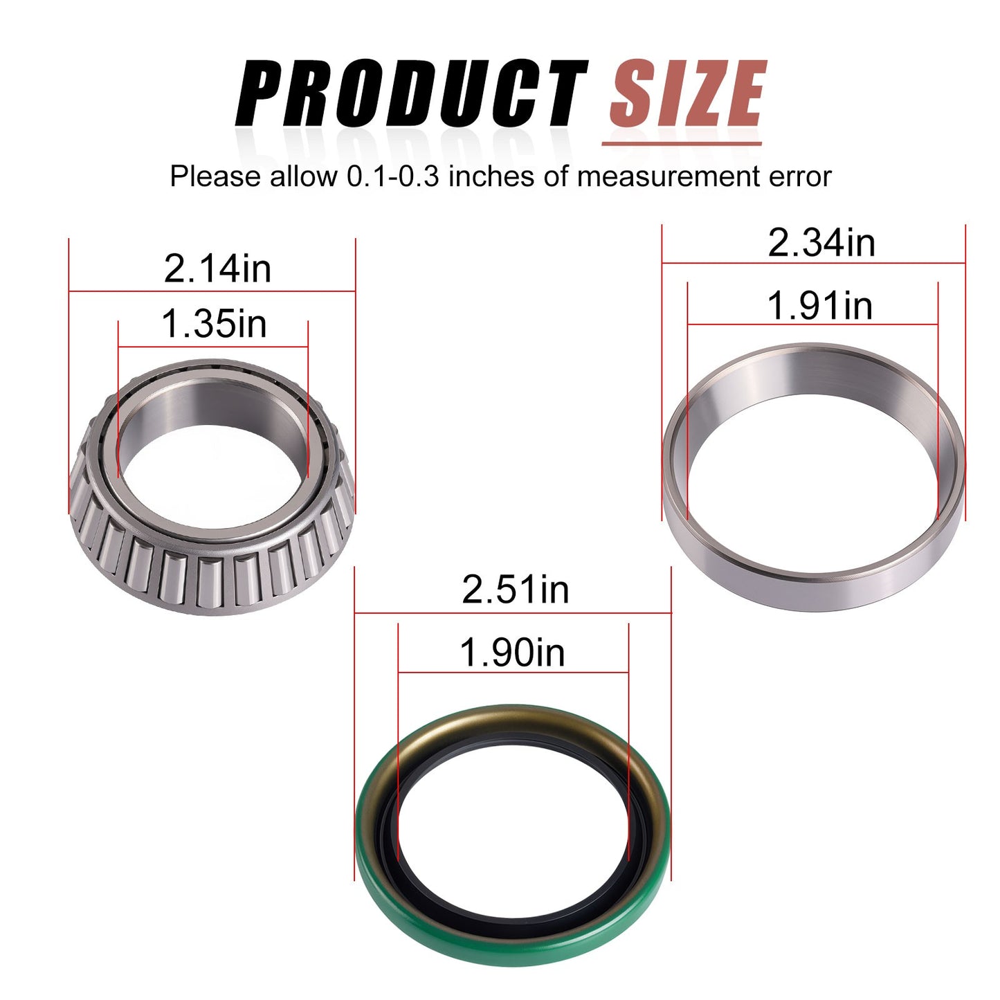 Rear Hub Bearing Seal Repair Kit for Polaris Trail Boss 325 (2000–2002)