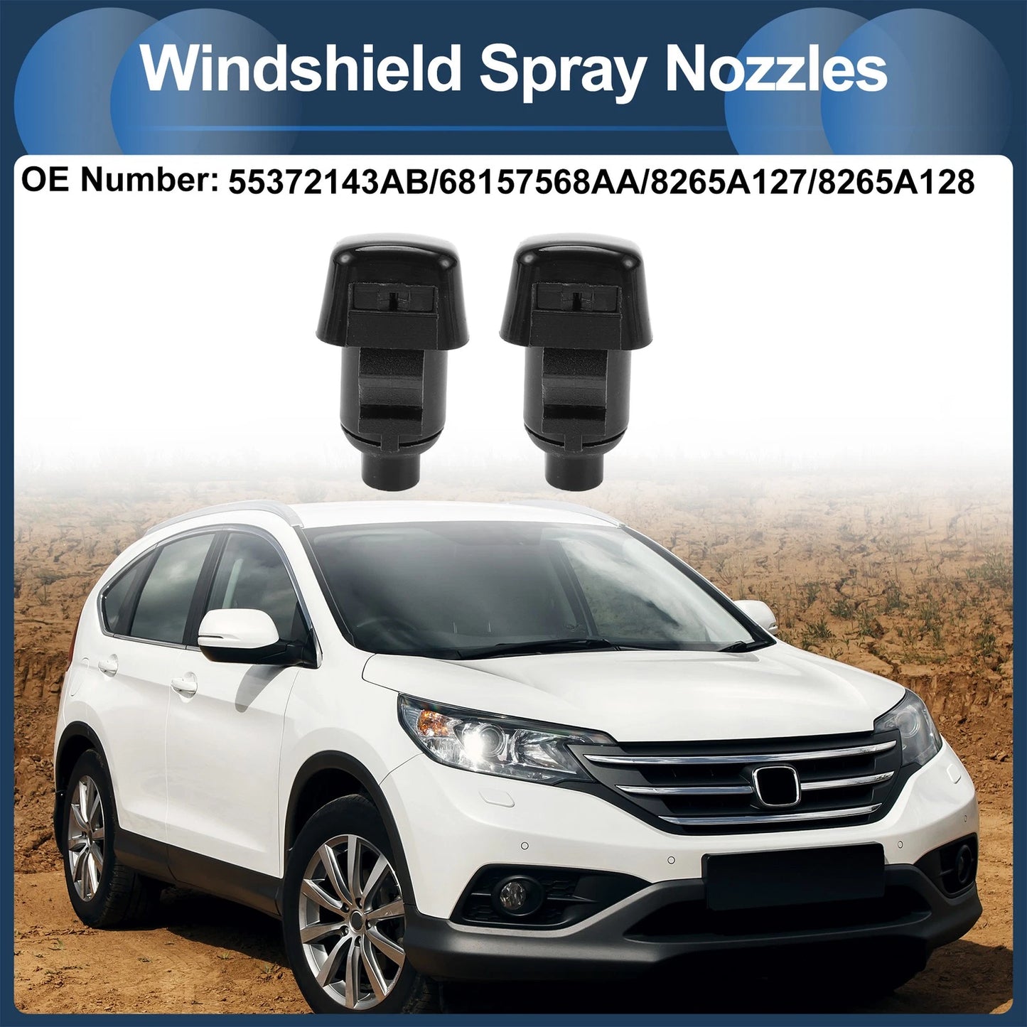 Windshield Washer Nozzle with Gasket