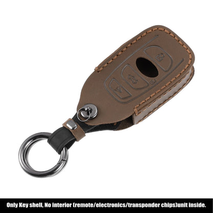 Car Key Fob Cover 4 Button Case Faux Leather for Subaru Ascent (2019–2023)