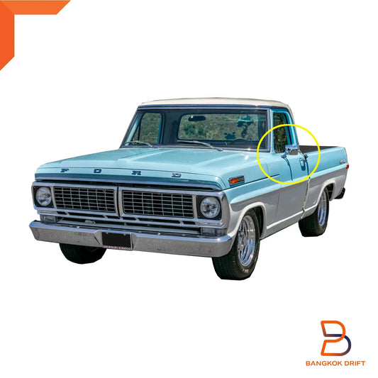 Chrome Fender Door Wing Mirrors for Ford F-100 F-Series Ranger (62-72)