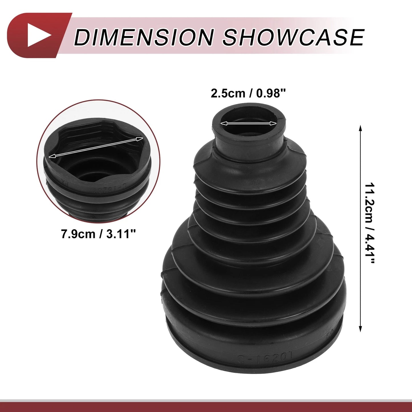 Inner CV Joint Boot Kit with Clamps for BMW X3 (2011–2017) - 31607620599