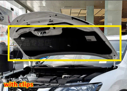 Engine Hood Insulation Pad Heat Shield Sound Trim for Nissan Rogue (2014–2020)