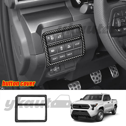 26pcs Carbon Fiber Interior Accessories Kit Cover Trim for Toyota Tacoma (2024–2024)