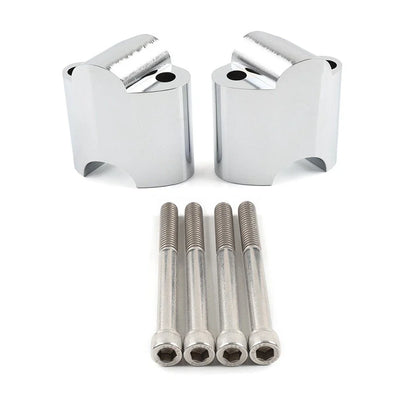 2" Handlebar Risers Mount Extension Chrome for Harley Sportster 48 XL1200X (2010-2023)