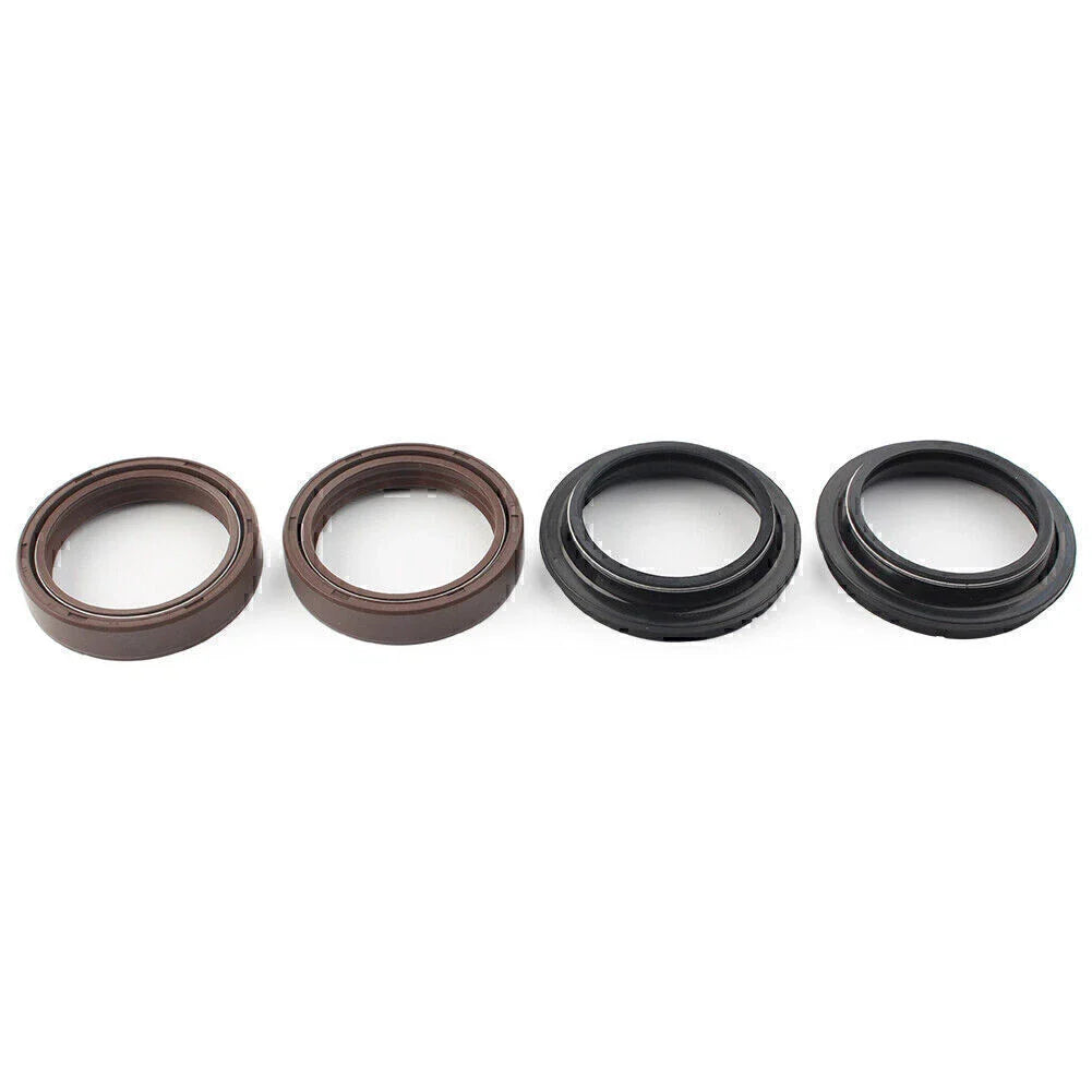 4 x Brown 43x55mm Motorcycle Front Damper Shock Absorber Fork Seal