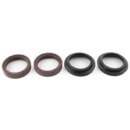 4 x Brown 43x55mm Motorcycle Front Damper Shock Absorber Fork Seal