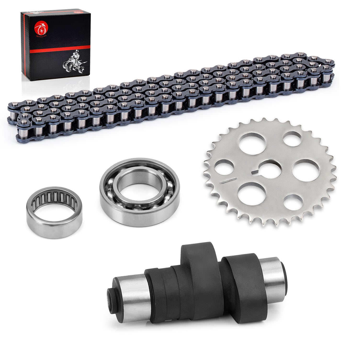 Timing Cam Chain Gear Bearings Kit for Yamaha Warrior Wolverine Big Bear (1990–2006)