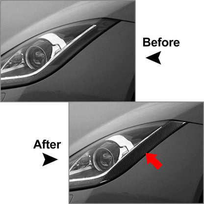 Carbon Fiber Headlight Eyelids for Jaguar F-Type (2013-2024)