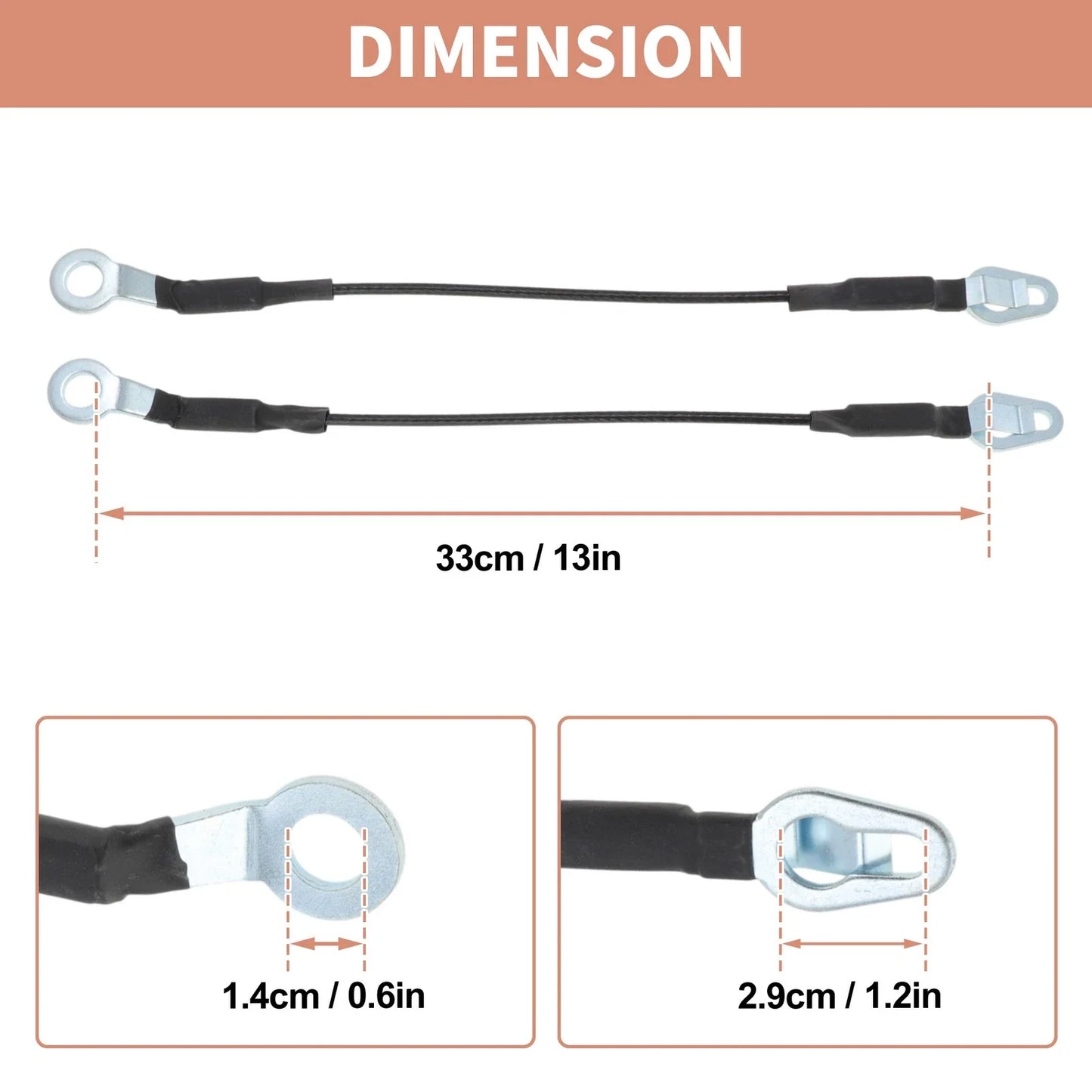 Tailgate Support Cable for Chevrolet Silverado