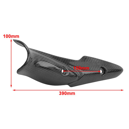 Carbon Fiber Exhaust Heat Shield Cover for Kawasaki Z900 (2017-2019)