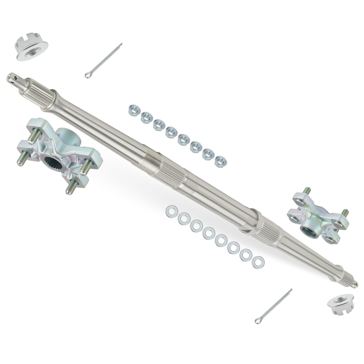 Rear Axle Shaft & Wheel Hubs for Yamaha Blaster (1988–2002)