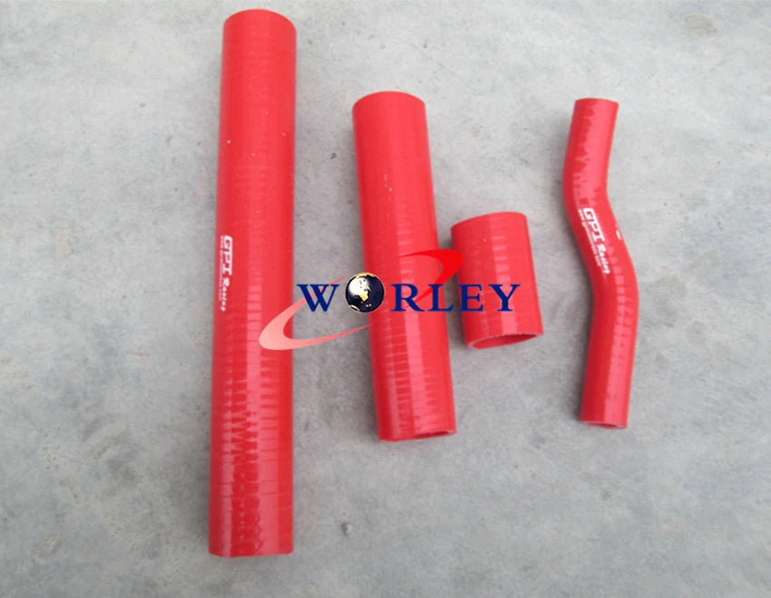 Silicone Radiator Hose for Suzuki GT750 (1971–1977) - Blue/Red