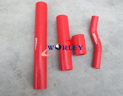 Silicone Radiator Hose for Suzuki GT750 (1971–1977) - Blue/Red