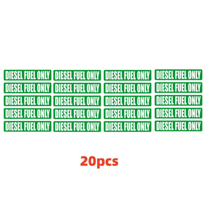 20X Diesel Fuel Only Vinyl Decal Sticker for Fuel Door Turbo Waterproof