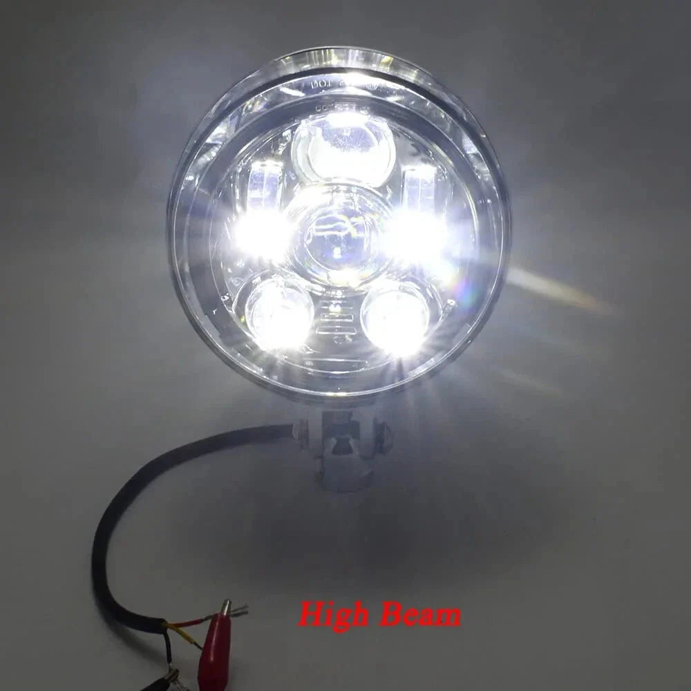 5.75" Chrome LED Daymaker Bullet Headlight for Harley Sportster Dyna Softail (2004-2023)