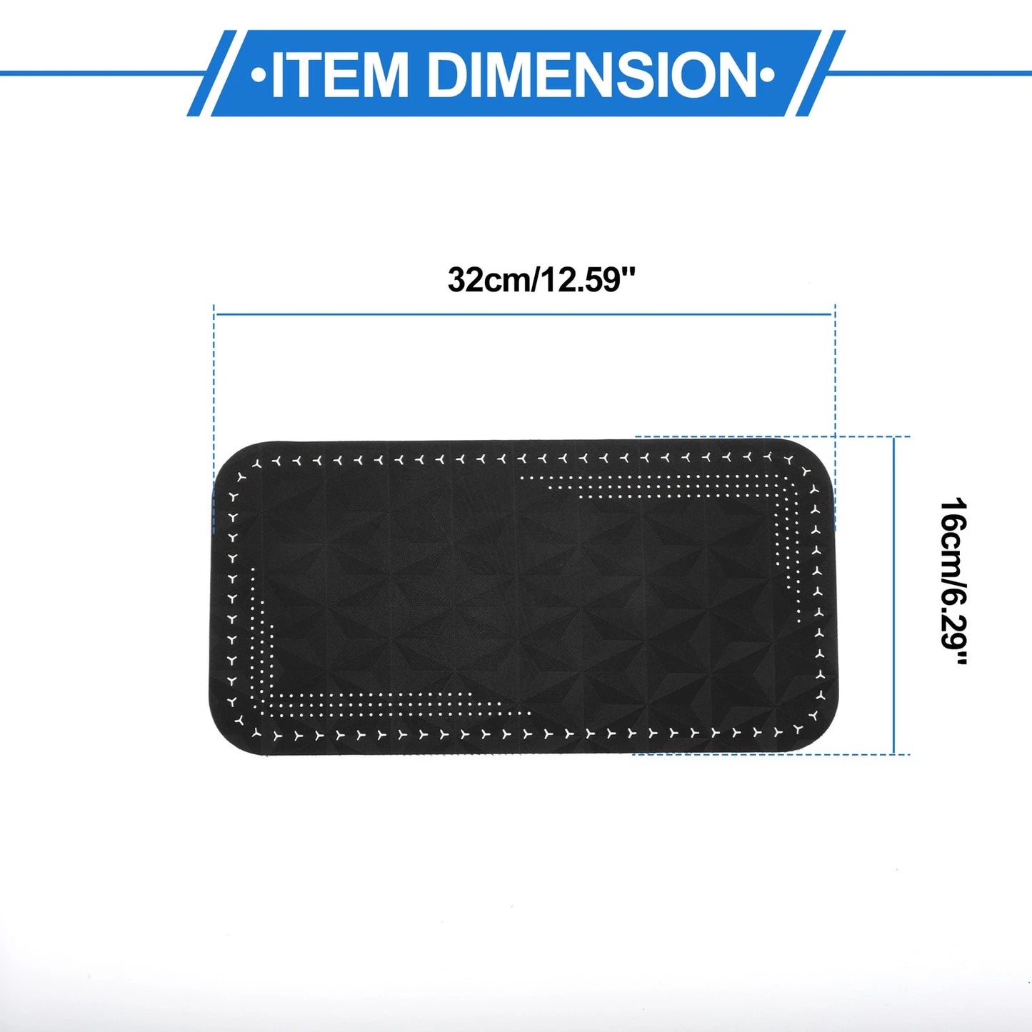 Center Console Cushion Pad for Car Armrest Seat Box Cover (12.59" x 6.29")