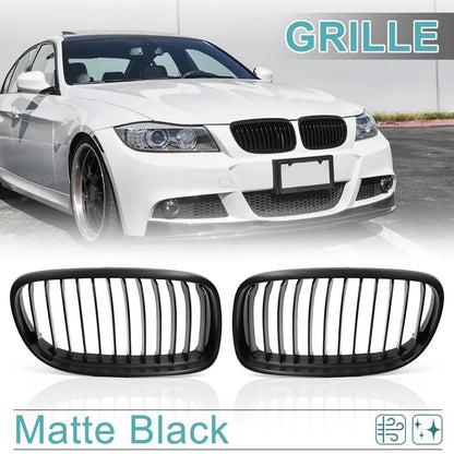 Front Kidney Grille for BMW E90 E91 325i 328i 335i Matte Black