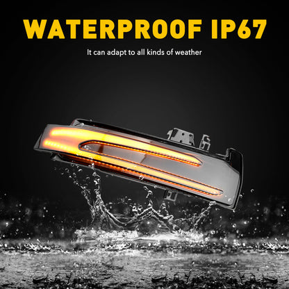 2X Sequential LED Side Mirror Turn Signal Light for Mercedes Benz Class