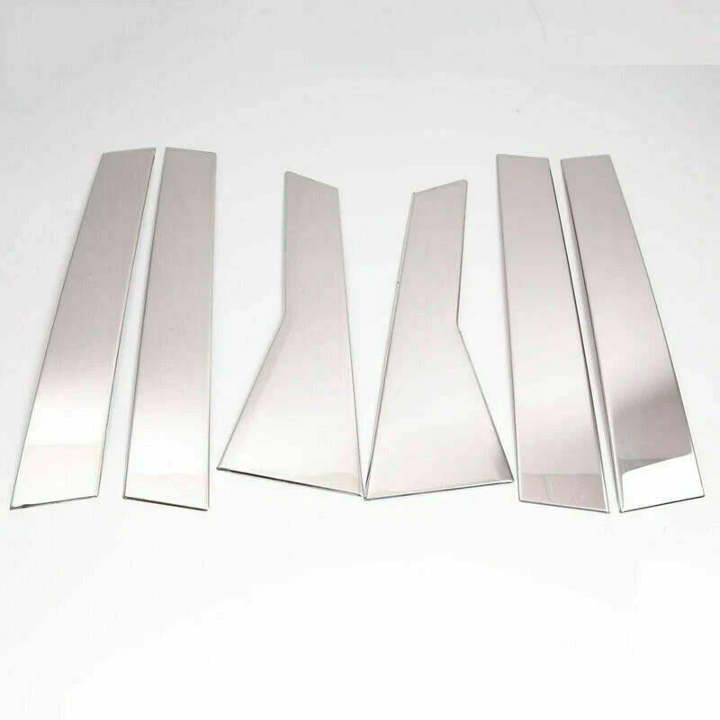 6x Chrome Pillar Post Stainless Steel Trim Door Cover for Honda CR-V (2012-16)