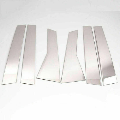 6x Chrome Pillar Post Stainless Steel Trim Door Cover for Honda CR-V (2012-16)