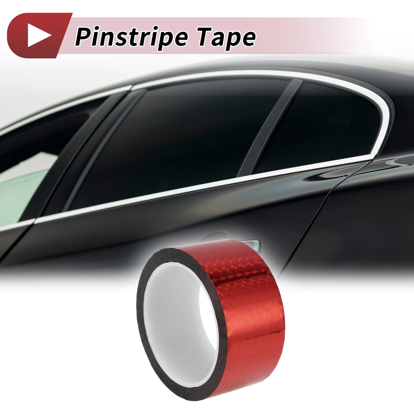 Pinstripe Tape 45mmx50m for Car Motorcycle Boat Laser Red (1 Pcs)