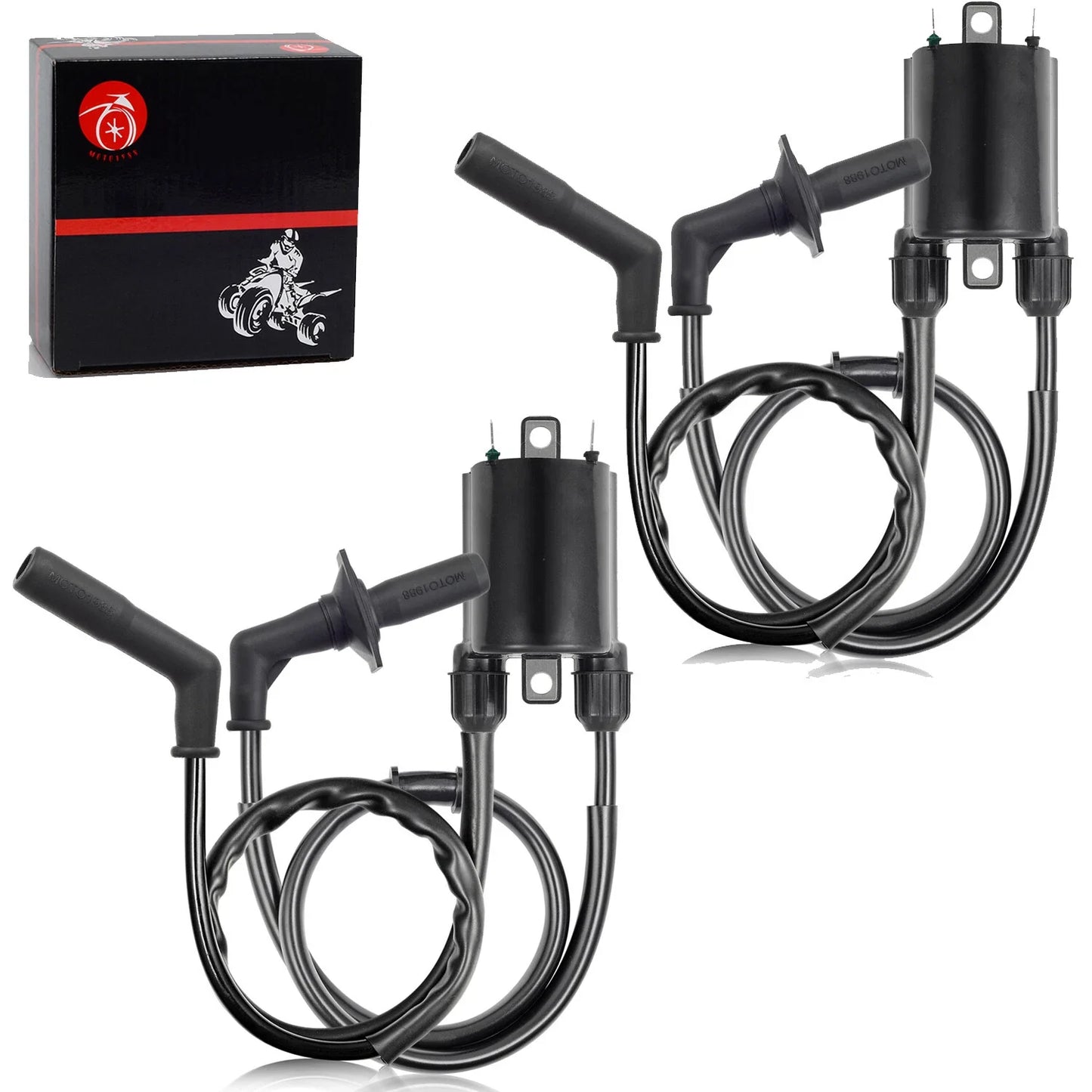 2 x Ignition Coil W Spark Plug Cap for HONDA Shadow Sabre 1100 VT1100C2 (2000–2007)
