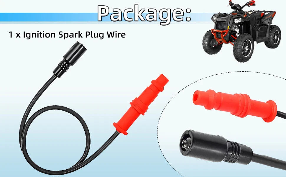 Ignition Spark Plug Wire & Cap for Polaris Sportsman (2008–2014)