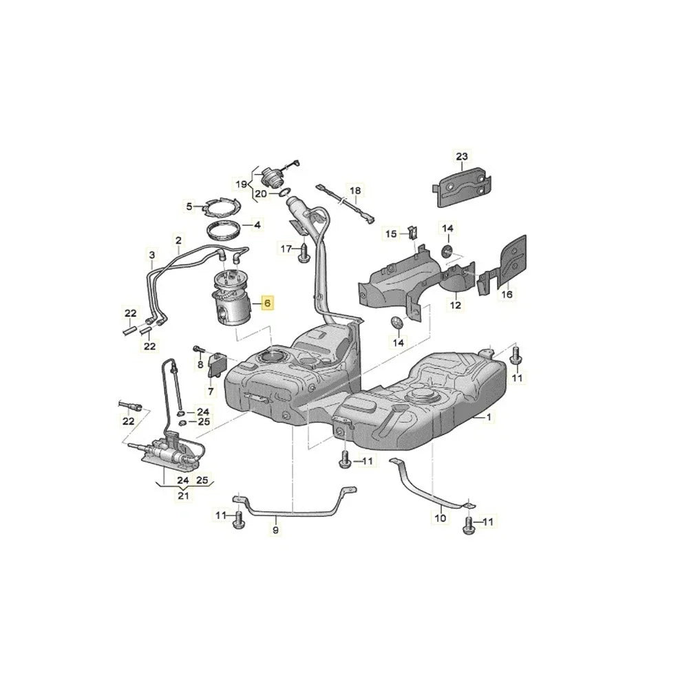 Fuel Pump Tank Sender for Sharan II 7N and Alhambra II (2010–2015)