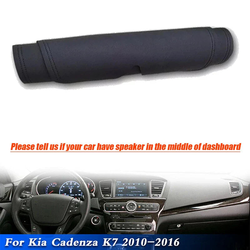 Leather Dashboard Dash Cover Protector Pad Mat for Kia Cadenza K7 (2010–2016)
