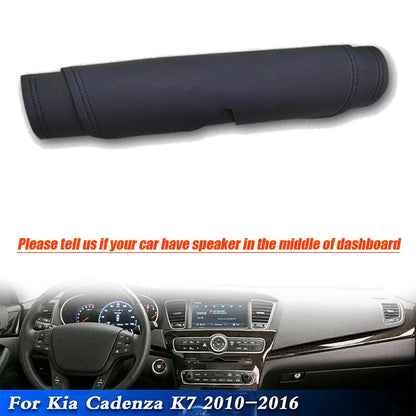Leather Dashboard Dash Cover Protector Pad Mat for Kia Cadenza K7 (2010–2016)