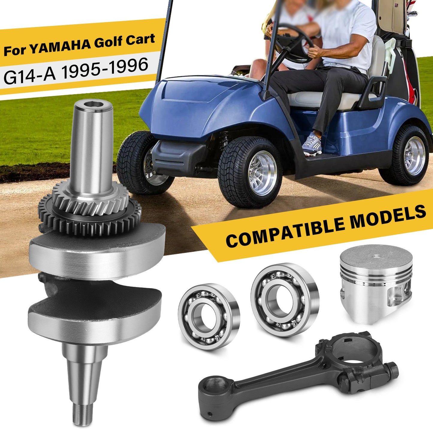 Connecting Rod & Piston Valve for Yamaha Golf Cart G14A (1995–1996)