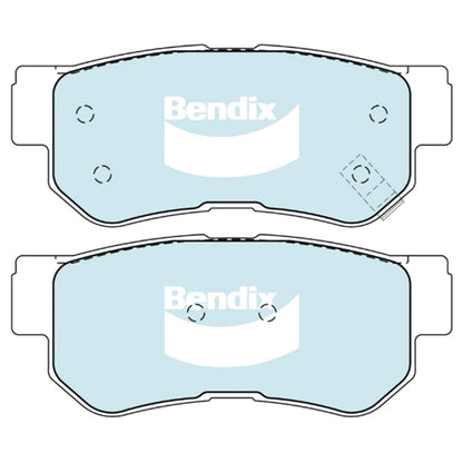 Set of 4 Bendix Rear Disc Brake Pads for Kia Optima (2001–2006)