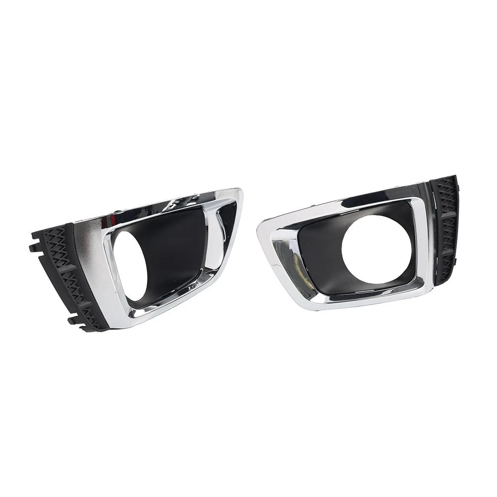 Set of 2 Front Bumper Fog Light Bezels Chrome for Subaru Forester (2014–2018)