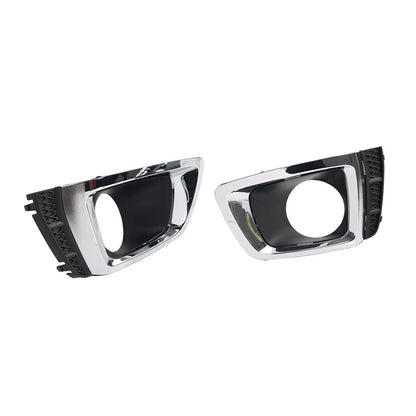 Set of 2 Front Bumper Fog Light Bezels Chrome for Subaru Forester (2014–2018)