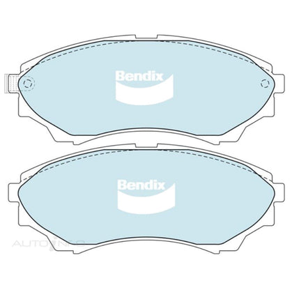 Set of 4 Front Disc Brake Pads for Mazda B2500 B2600 (2002–2006)