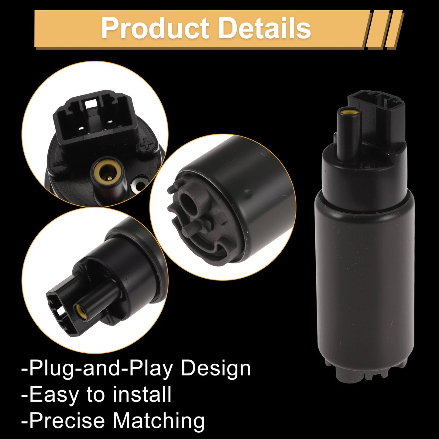 Set of 2 Fuel Pumps for Lexus GS300 (1996–2005) Replaces E8240 Rubber Electric