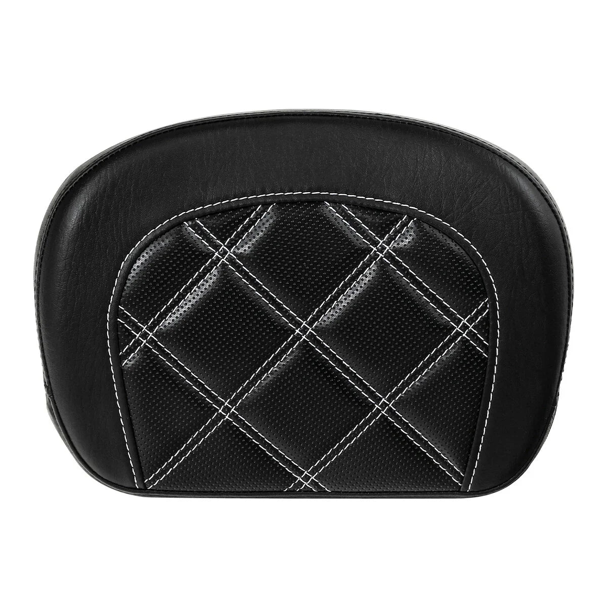Black Passenger Sissy Bar Backrest Pad for Harley Touring Electra Glide (2014-2023)