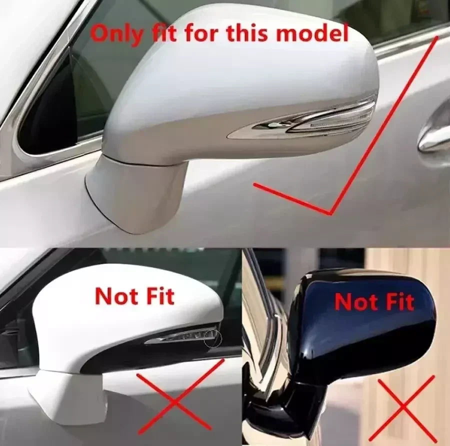 Carbon Fiber Mirror Cover Caps for Lexus IS IS250 IS350 IS F (2006–2012)