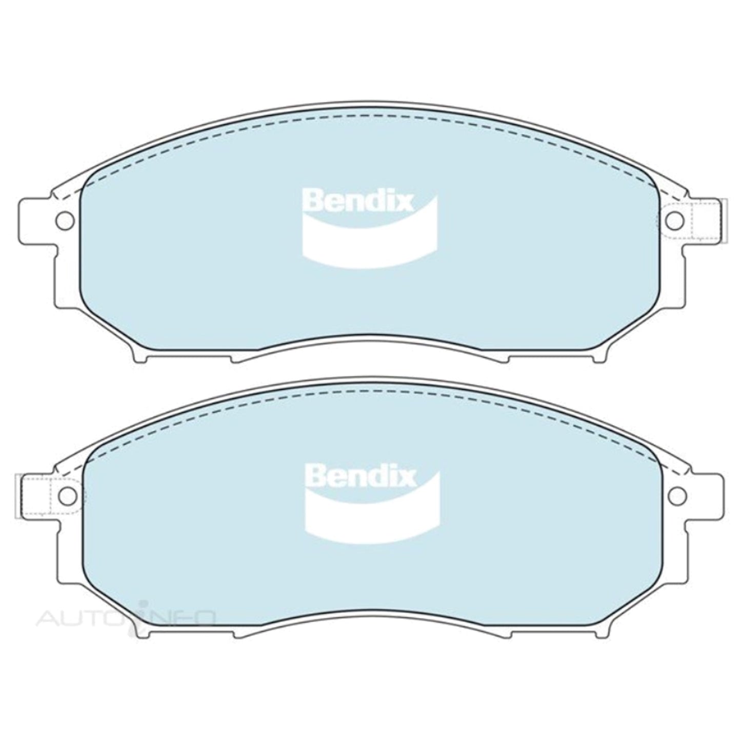 Set of 4 Front Disc Brake Pads for Nissan Pathfinder R51 (2011–2013)